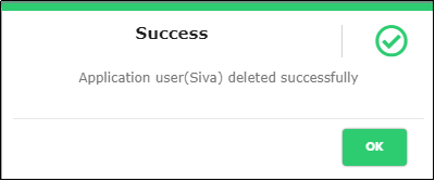 User Deletion Success Message - CyLock